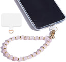 Marble Beaded Phone Wrist Strap for Women, Detachable Design photo 1