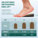 Adjustable Heel Lift Inserts for Shoes - Bukihome Orthopedic Shoe Lift for Uneven Legs 4 Layers Height Increase Insole for Heel Pain,Heel Spur,Achilles Tendonitis,Medium(Women 9-11.5/Men 7-9.5) - Brown — 6