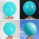 RUBFAC 135pcs Teal Blue Balloons Different Sizes 18 12 10 5 Inch Turquoise Teal Latex Balloon Garland Arch for Birthday Wedding Engagements Anniversary Baby Shower Party Decoration — 3