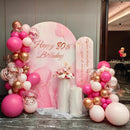 MEBAY Rose Red Pink Champagne Balloon Arch Garland Kit, 146 Pcs Hot Pink Confetti Rose Gold Tender Pink White Balloons for Graduation Birthday Party Baby Shower Wedding Decorations | 146-champagne-tender Pink-white-hot Pink-confetti — 4