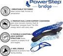 PowerStep Bridge, Flexible Arch Insoles, Comfort Memory Foam Insert, Plantar Fasciitis Pain Relief, Adaptable Arch Support, Neutral Arch, Shoe Inserts, Unisex (Men 8-9.5, Women 9-10.5) - Blue/White — 3