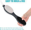 Foot File Callus Remover-2 Pcs 4 in 1 Foot Scrubber Dead Skin Remover for Feet,Pumice Stone, Foot Rasp and Sand Paper for Home Foot Care,Foot Brush for Shower (Grey Pedicure Foot File) — 5