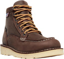 Danner 6” Bull Run Moc Toe Work Boots for Women - Durable Full-Grain Leather with Non Slip Wedge Outsole and 3-Density Cushion Footbed, EH Resistant - Brown - Gore-tex — 1