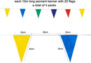 GREATRIL Bunting Pennant Banner 131ft 80 Flags | Colorful (Big) — 3