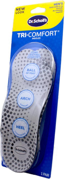 Dr. Scholl's Tri-Comfort Orthotics Inserts, Men's Size 8-12, 1-Pair Packages (Pack of 3) — 3