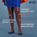 JOBST UltraSheer Waist-High Compression Stockings for Women - Closed Toe - Medical Compression 20-30 mmHg - For Varicose and Spider Veins - Helps Prevent Swelling - Anthracite, Medium — 5