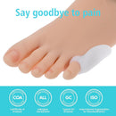 Dimeho Tailor's Bunion Pads 8 Pack Soft Gel Bunionette Cushions Pinky Toe Protector Tailors Bunion Corrector for Pain Relief fit Women Men Gel Bunion Shiel for Foot | Transparent — 5
