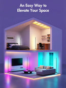 OIYN Corner Floor Lamp, RGBICW LED Corner Lamp with 1300lm Smart Modern Floor Lamp,App & Remote Control,Music… — 7