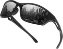Duduma Polarized Sports Sunglasses for Men Women Running Cycling Fishing Golf Driving Shades Sun Glasses Tr90 | One Size | Black Matte Frame With Black Lens — 1