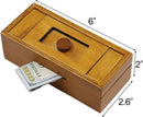 ATDAWN Puzzle Gift Case Box with Secret Compartments, Wooden Money Box to Challenge Puzzles Brain Teasers for Adults — 2