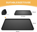 Silicone Coffee Mat, 24''x16'' Bar Mat with Detachable Dish Drying Mat - Fits Under Coffee Maker & Dish Rack — 5