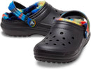Crocs Kids' Classic Lined Kids Clog – Black/Multi — 2