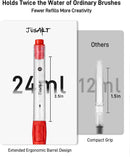 JusArt Water Brush Pens 12-Pack Leak-Proof Refillable Watercolor Pens | 12 Pcs Red — 4