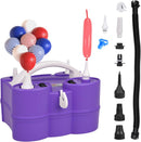 Electric Balloon Pump, Portable Electric Balloon Blower Machine Balloon Air Pump Dual Nozzle 110V 600W Balloon Inflator for Party Decorations | Purple — 1