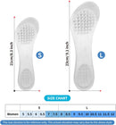 2 Pairs Gel High Heel Inserts Women, Adhesive Cushioning Insoles for Sandals Flats Dress Shoes, 3/4 Length Invisible Insoles Prevent Slipping, 7.5-10 Size - Clear - 5-7.5 — 2