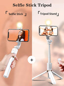 Selfie Stick Tripod with Wireless Remote, 46'' Cellphone Selfie Stick Tripod with LED Fill Light, for iPhone 16/15/14/14 pro/13/13 Pro/12/11/11 Pro/XS Max/XS/XR/X/8/7 and Android Smartphone(Upgrade) photo 6