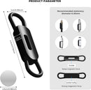 10 Pack Magnetic Pen Holder for Refrigerator, Pencil Clips (Black) — 3