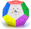 CuberSpeed Pentagonal Dodecahedron Megamin Sculpted Stickerless Magic Cube QiHeng S2 Stickerless Sculpted 12 Side Cube Dodecahedron Speed Cube — 1