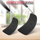 Unicook 2-Piece Silicone Spatula Turner Set for Everyday Cooking, Black — 6