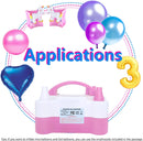Electric Balloon Pump, Portable 2 Modes Balloon Blower Machine with 14 Balloon Arch Kits, Air Pump for Balloon, Balloon Inflator for Party Decoration | Pink — 6