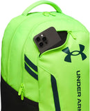 Under Armour Unisex Hustle 6.0 Backpack, 389 GREEN, OSFM | One Size Fits Most | (389) Hyper Green / Black / Arden Green — 3