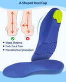 Babygoal Kids Orthotic Arch Support Shoe Insoles,Kids Insoles for Flat Feet & Plantar Fasciitis Relief.Memory Foam Non-Slip,Trims to Fit Toddler/Big Kid Shoes INSOL-B01-30 - 1 Pair Blue — 4