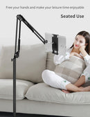 BluuSuuk Tablet Floor Stand with Double Weight Base, Overhead Bed Phone Mount Height Adjustable Arm Stretchable Stand Holder, Compatible with iPad Mini Air Pro, Galaxy Tab, Kindle, Switch, Cell Phones photo 3