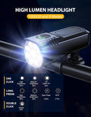 Zewdov High Lumen Super Bright Bike Lights for Night Riding, Adjustable Modes Bicycle Lights Front and Rear, IP65 Waterproof & Rechargeable Bike Headlight and Taillight Set for Cycling Electronics — 2