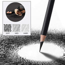 MARKART Professional Charcoal Pencils Drawing Set, 10 Pcs Soft Medium Hard | Black — 3