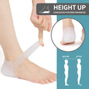Concealed Footbed Enhancers Invisible Height Increase Soft Silicone Heel Insoles Wearable Heel Cushion Inserts ，Breathable Suitable for Men Women (1.6in/4cm) — 5