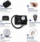 CUG Manual Blood Pressure Cuff, Accurate Measurement (Black) — 2