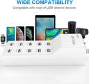 USB Charging Stations 50w10A 10 Ports Multiple Charging Block/Power USB Strip for iPhone Android Smartphone Tablet Smart Watch AirPods Samsung and Multiple Charger Plug… photo 6
