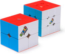 Rubik's Cube, 3x3 Magnetic Speed Cube & 2x2 Magnetic Speed Cube 2-Pack, Problem-Solving Challenging Brain Teaser Fidget Toy for Ages 8+ — 1