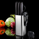 RAXCO Knife Set,10-Piece Stainless Steel Kitchen Knife Set with Block,Black — 2