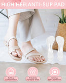 2 Pairs High Heel Cushion Insoles Weight Shifting Insoles for High Heels Gel Inserts for Women Transparent Comfort Pads 3/4 Self-Adhesive Arch Support Inserts for Flat Feet and Arch Pain Relief — 6