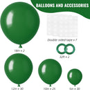 RUBFAC 87pcs Dark Green Balloons Different Sizes 18 12 10 5 Inch for Garland Arch, Green Latex Balloons for Birthday Party Baby Shower Wedding Halloween Christmas Party Decoration — 2