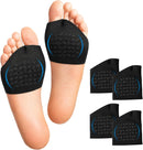 Dropsky Metatarsal Pads Sleeves Anti-Slip Inserts with Gel, 4 Packs - Ball of Foot Cushions for Women, Metatarsal Pads Women & Mens, Pain Relief,Soft Padding - Sesamoiditis, Metatarsalgia - Black 1