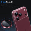 WSKEN for iPhone 18 Pro/iPhone 18 Pro Max Camera Lens Protector - Burgundy photo 5
