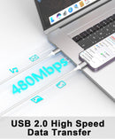 2ft USB to Lightning Cable 2Pack MFi Certified, iPhone Charger Cord 8