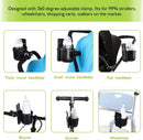 Accmor Stroller Cup Holder with Phone Holder, Bike Cup Holder, Universal Cup Holder for Uppababy Nuna Strollers, 2-in-1 Drinks Holder for Walker, Wheelchair, Scooter — 7