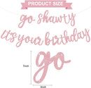 BEISHIDA Dark Pink Pre-Strung Go Shawty It's Your Birthday Banner Decor — 2