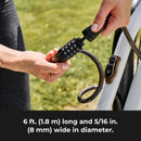 Master Lock 5' Resettable Combination Bike Lock, Metal Cable Lock, 8370D | 5' x 1/2" | 1 — 4