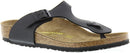 Birkenstock Girls' Gizeh - K – Black Birko-flor — 6