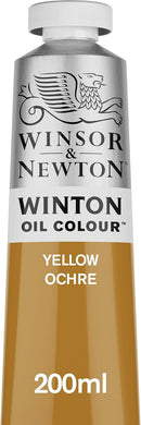 Winsor & Newton Winton Oil Color, 200ml Tube, Yellow Ochre | 6.75 Fl Oz (Pack of 1) | 6.75-oz Tube — 1