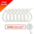 260 Clear Long Balloons for Animals, Thickening Skinny Latex Twisting for Arch Modeling Magic Clown Birthday Wedding Party Decorations 100pcs — 2