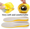 Shoe Insoles, Memory Foam Insoles, Providing Excellent Shock Absorption and Cushioning for Feet Relief, Comfortable Insoles for Men and Women for Everyday Use, L（US M: 9.5-12.5/W: 10.5-13.5） - Yellow — 2