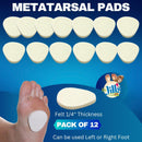 Dr. Jill's Foot Pads, YJ10-2046, Metatarsal Pad 1/4" Felt (12 Pack) Ball of Foot Pad 8