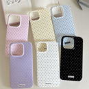 inewateri for iPhone 16 Case Cute Polka Dot Aesthetics Soft TPU Case-Pink — 6