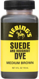 Fiebing's Suede Dye - Recolor, Brighten and Restore Suede and Rough-Out Leather - Medium Brown — 1