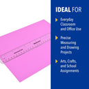 Westcott Shatterproof Ruler, Design with Easy-to-Read Markings, Back-to-Classroom, 12-Inch — 4